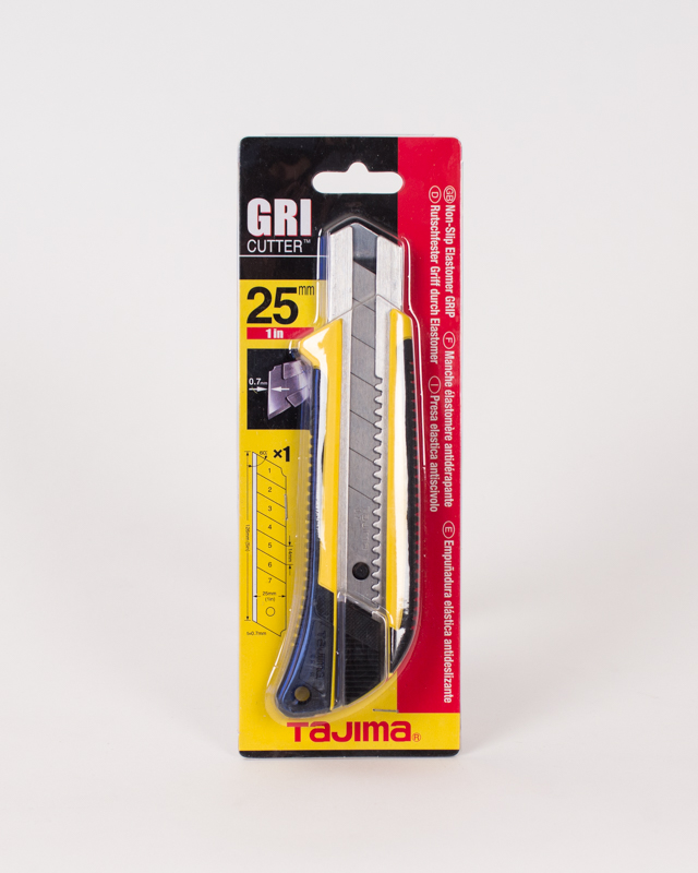 Tajima Snap Blade Knife with 7 Point Stainless Steel Blade and GRI