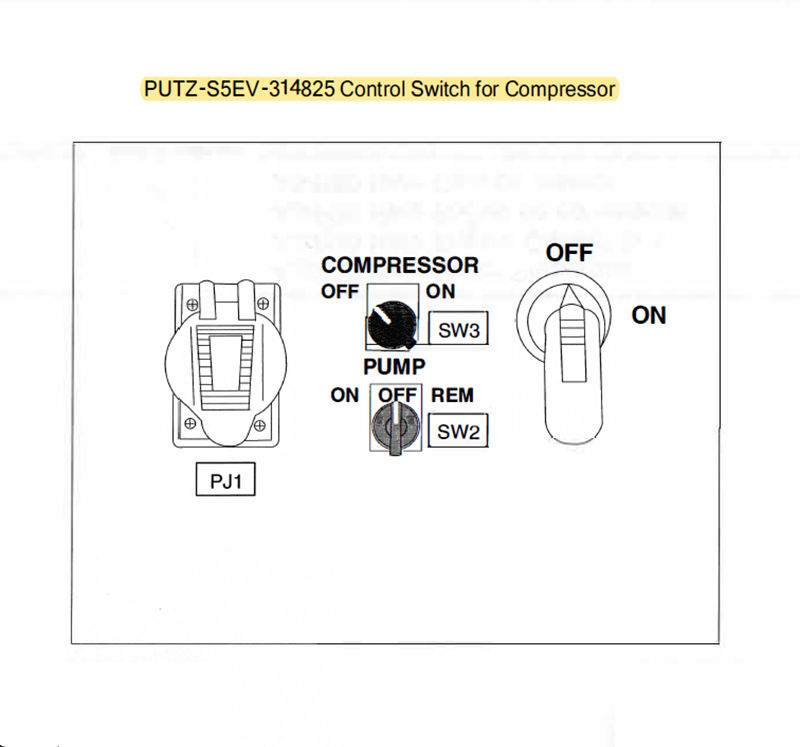 Putzmeister S5EV Cable Remote Control Assembly